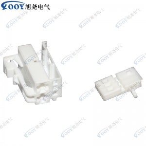 Factory direct white 5-hole DJ7056-1-2.8-21 car connector