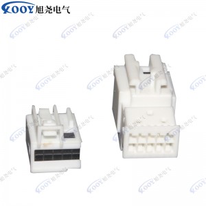 Fabrika doğrudan beyaz 10 delikli DJ7101K-0.6-11-21 araç konektörü