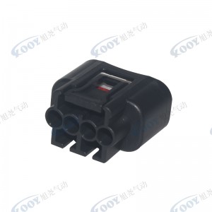 Factory direct sales black 4-hole DJ7042B-2.2-21 car connector