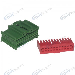 Factory direct green 22 hole DJ7221-1-21 car connector
