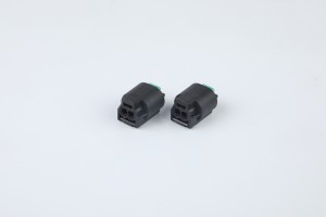 Factory direct sales DJ7021-0.6-21 black two-hole car connector
