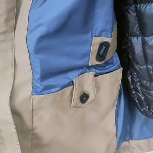 Custom Waterproof 3-in-1 Ski Jacket, Warm Mountain Windbreaker Snow Rain Jackets Winter Coat with Puffer Jacket