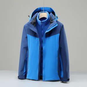 New outdoor Interchange Hiking Wear jacket waterproof windproof antifouling Soft shell Hooded jacket