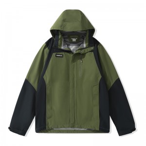 OEM high end overall breathable rain jacket rain coat hardshell softshell