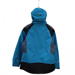 OEM custom high quality overall 3-layer construction waterproof rain jacket rain coat hardshell softshell