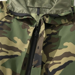 OEM high end  camouflage hunting jacket windproof waterproof tear-resistant