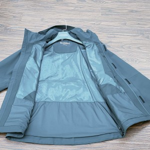 OEM Custom Men’s Rain Jacket Waterproof Windbreaker Running Cycling Golf Hiking Gear Hood Lightweight Reflective Packable Raincoat