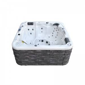 Solid surface cheap free standing bathtub Guangzhou wholesale hot tubs aqua spring spa 520A