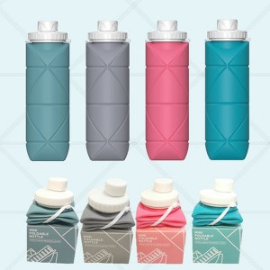 Silicone Folding Water Bottle for Outdoor Sports