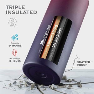 Triple Insulated Stainless Steel Water Bottlesfor outdoor sports