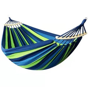 Canvas Hammock Bed Folding Double Hanging Nylon Portable Outdoor Camping