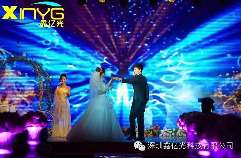Xinyiguang technology wedding high-definition LED screen and floor screen for you Creativity · candlelight lawn· Nature’s Most Eternal Love Myth