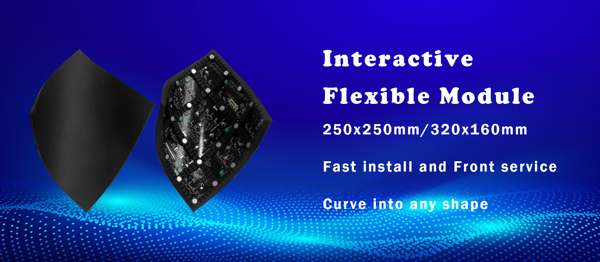 interactive-flexible-led-module-curved-sphere-customized-creative-product-xin yi guang-xygled