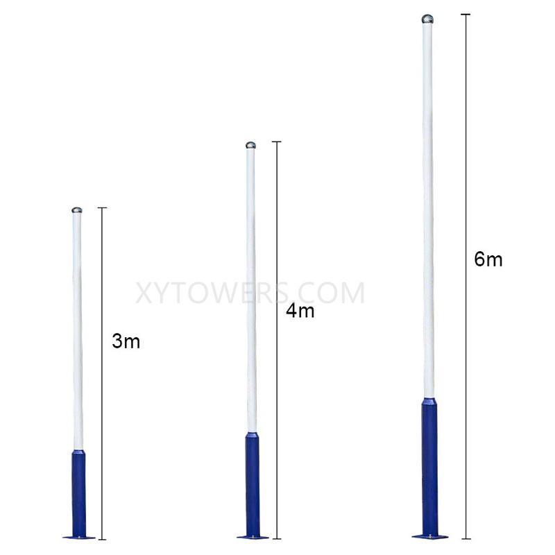 China Outdoor Road Street Light Pole 3m 4m 6m Street Lamp Post Manufacture  and Factory