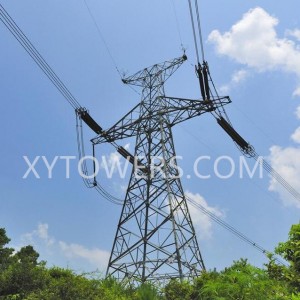 500kv Power Transmission Strain Type Angular Steel Iron Tower
