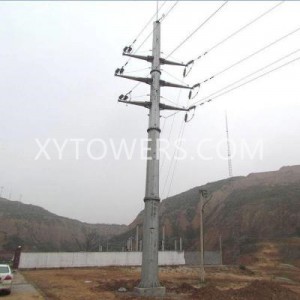 Hot Dip Galvanized Power Transmission Electrical Steel Poles