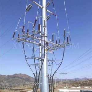 500kV High Voltage Any Height Power Electric Transmission Steel Pole