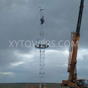 Galvanized Steel Guyed Wire Mast Communication Antenna Tower
