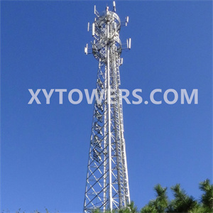 Self Supporting Telecom Antenna Galvanized Steel Lattice Tower