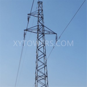 35kv Single Circuit Electric Transmission Line Steel Tower