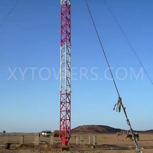 Self-supporting Telecommunication Guyed Wire Steel Lattice Tower