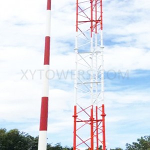 30m 3 legged tubular steel telecom tower