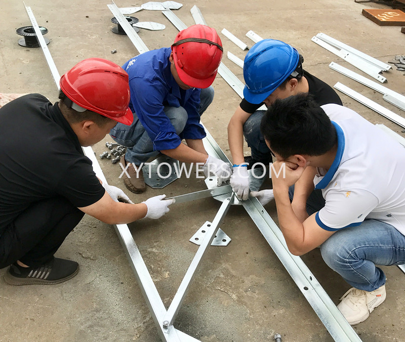 X.Y. TOWERS | Assembly and Test of Power Tower for Myanmar Customers