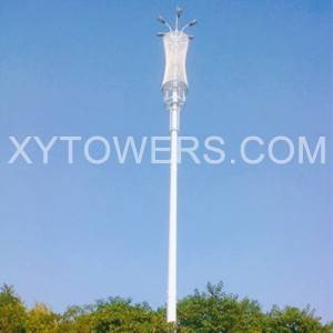 monopole tubular steel galvanized telecom communication tower