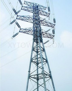 10kV-500kV Electric Power Transmission Galvanized Steel Tube Tower