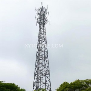 Manufacturer for China 40m Hot DIP Galvanized Octagonal Tapered Monopole Antenna Tower Mobile Telecom Light Tower 5g