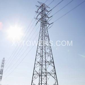 China High Quality Wire Transmission Factories –  500kV double loop strain tower – X.Y. Tower