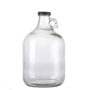 High quality empty California big Glass Wine Bottle with Handle