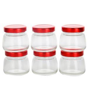 75ML 100ML round shape bird’s nest bottle honey jam jar food storage with Tinplate Cover