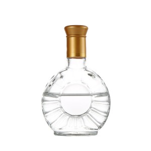 500ml Unique empty xo brandy glass bottle manufacturer for liquor