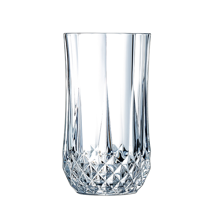 Wholesale Diamond glass beer glass juice cup  thick heat resistant glass Featured Image