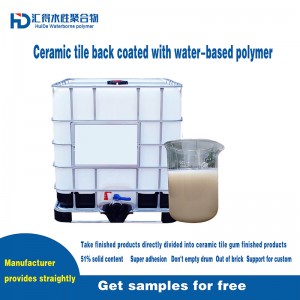Water-based ceramic tile glue raw materials/Water-based ceramic tile back coated polymer emulsion HD903