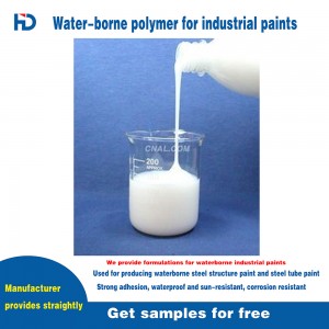 Raw material for industrial paint/Steel structure paint/Raw material for waterborne industrial paint/Styrene-acrylic polymer emulsion for waterborne industrial paint HD902