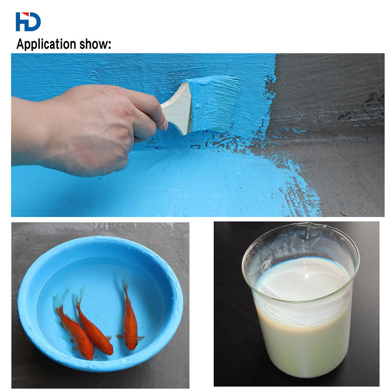 Big discounting Water Based Acrylic Polymer - high elastic color waterproof coating/High elastic acrylic waterborne polymer emulsion for building waterpr  HD503 – Huide