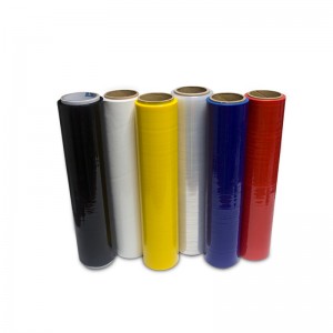 Coloured pe plastic soft stretch wrap film