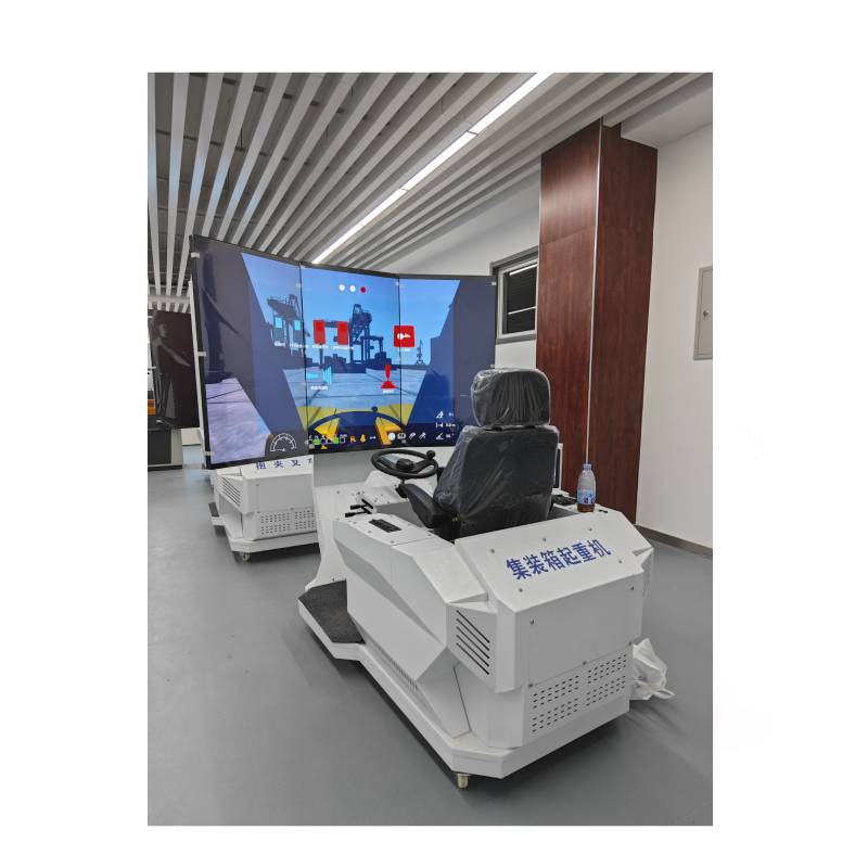 Chinese Three Screens Port Reach Stacker Training Simulator Container Crane simulator
