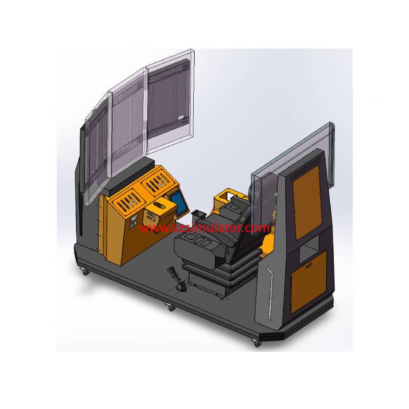 Truck crane ,Motor Grader,Wheel Loader and Excavator 4 in 1 simulator
