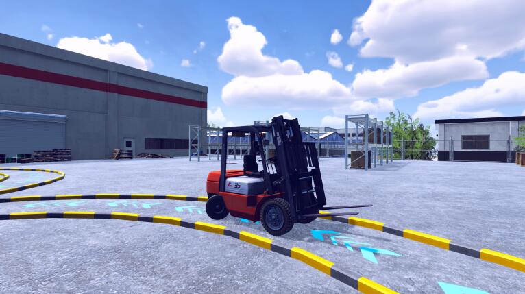 Forklift training simulator