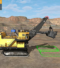 Engineering and mining machinery equipment simulation teaching device