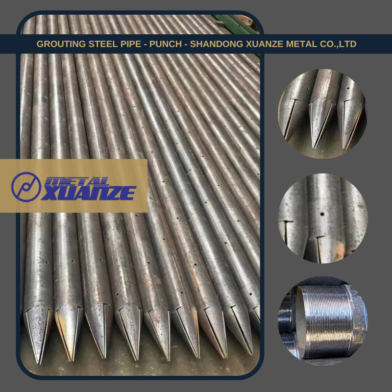 Manufacturer of Cold Rolled Rectangular Tubing - Grouting steel pipe – Punch – XUANZE