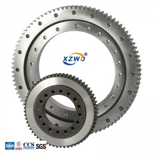 High quality product XZWD 077 series slewing ring bearing with Chain gear
