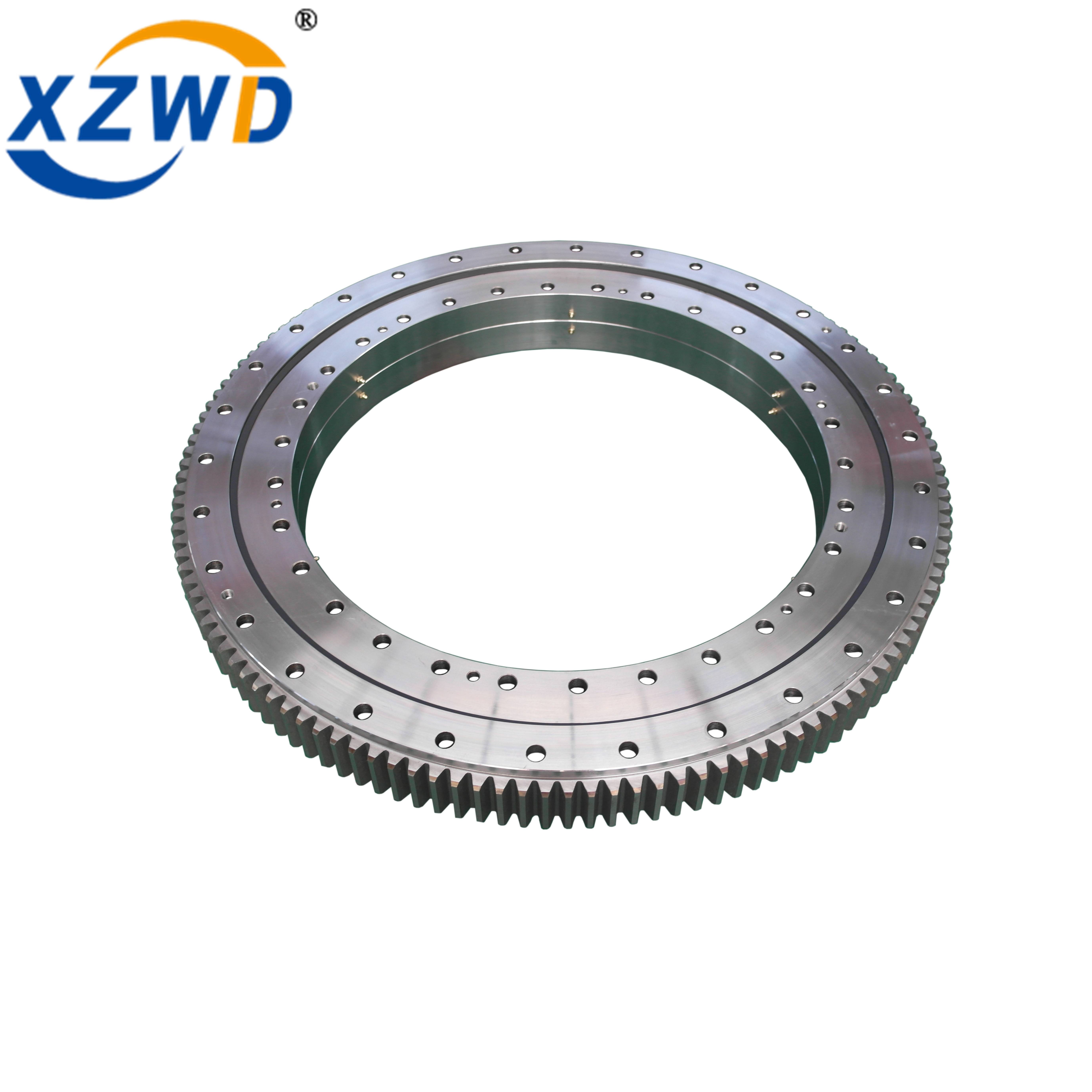 Wanda Double Row Ball Slewing Ring Bearing External Toothed Swing Bearing Geared Turntable Bearing Featured Image