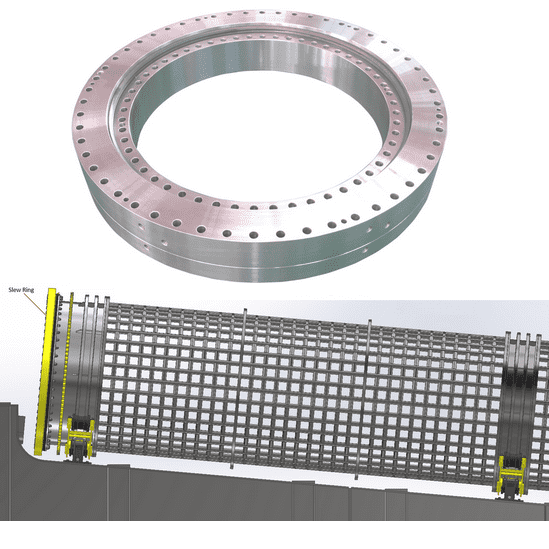 Fixed Competitive Price Large Slewing Bearing - XZWD|Heavy Duty Three Row Roller Slewing Bearing for Tunnel boring machine – Wanda