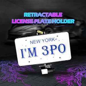 High-tech Retractable Electric License Car Plate Frame