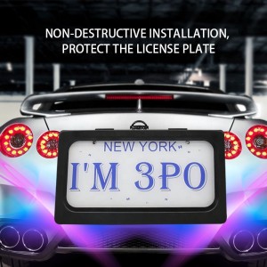 Shutter Cover License Plate Frame Electric Stealth License Plate Holder for USA Standard New Car Plate Frame