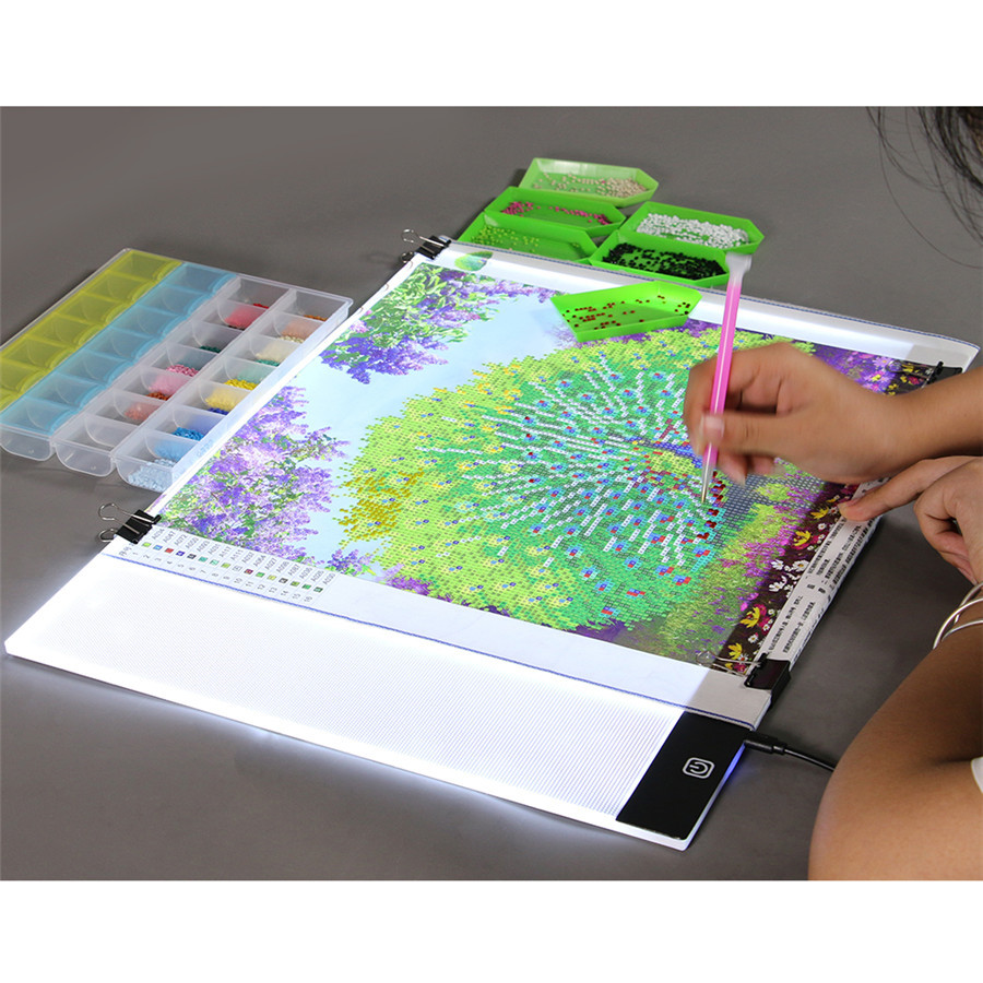 A4 Led Light Pad, USB Powered Led Light Tracing Pad, Dimmable Light Board,  Slim Light Pad, Eyesight-Protected Light Box for Artists Designing